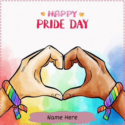 Gay Pride Day Greeting Cards 2025 With Name